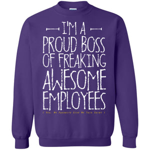 Boss T-shirt I'm A Proud Boss Of Freaking Awesome Employees