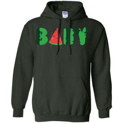 Baby Watermelon Funny Summer Melon Fruit Shirt For Baby Kids Forest Green