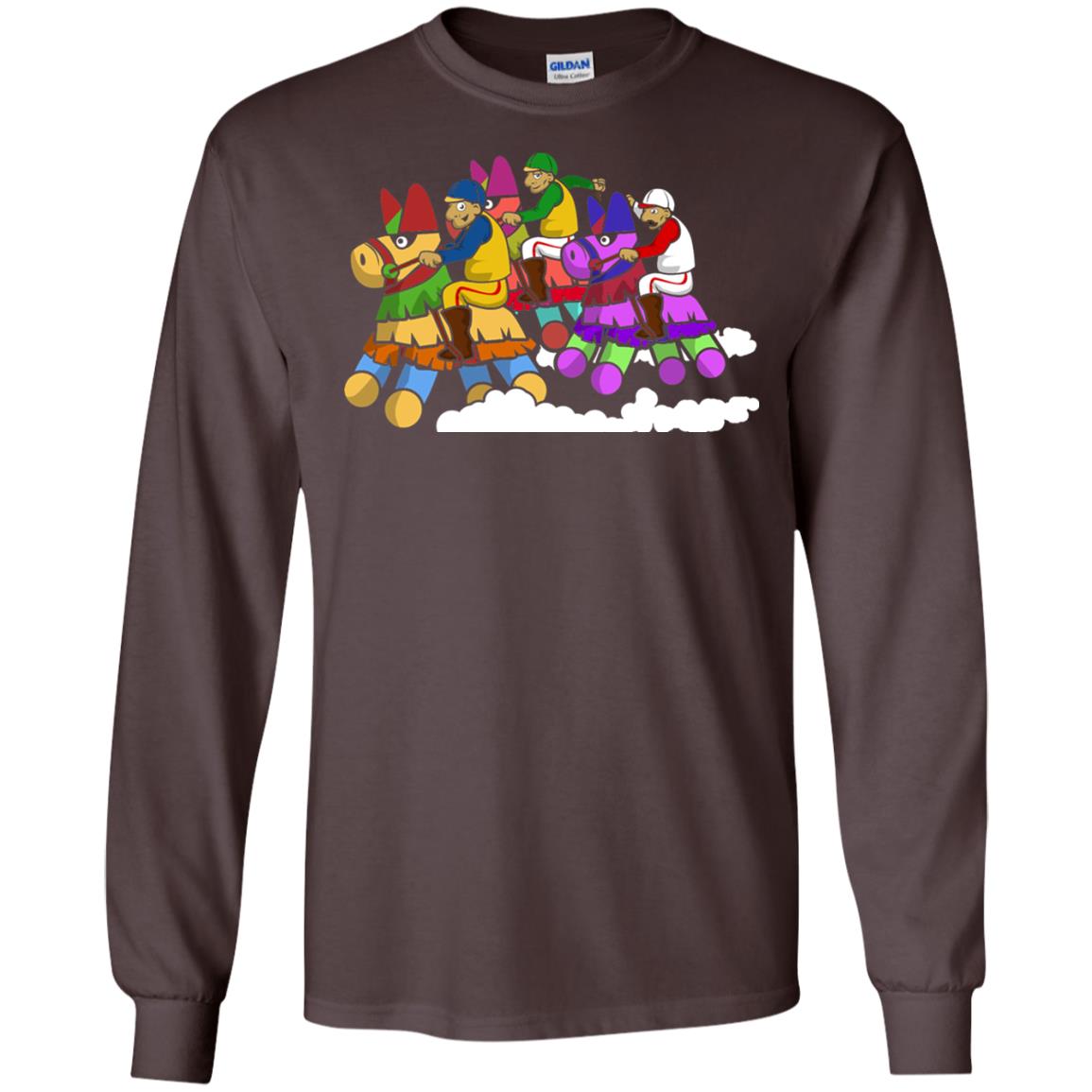 Derby Party Pinata Jockeys Cinco De Mayo Horse Race Shirt Dark Chocolate