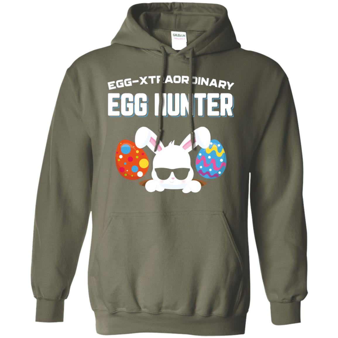 Egg-xtraordinary Egg Hunter Easter Shirt Military Green