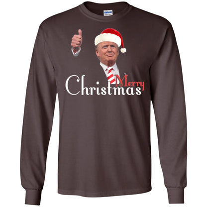 Trump Merry Christmas T-shirt Dark Chocolate