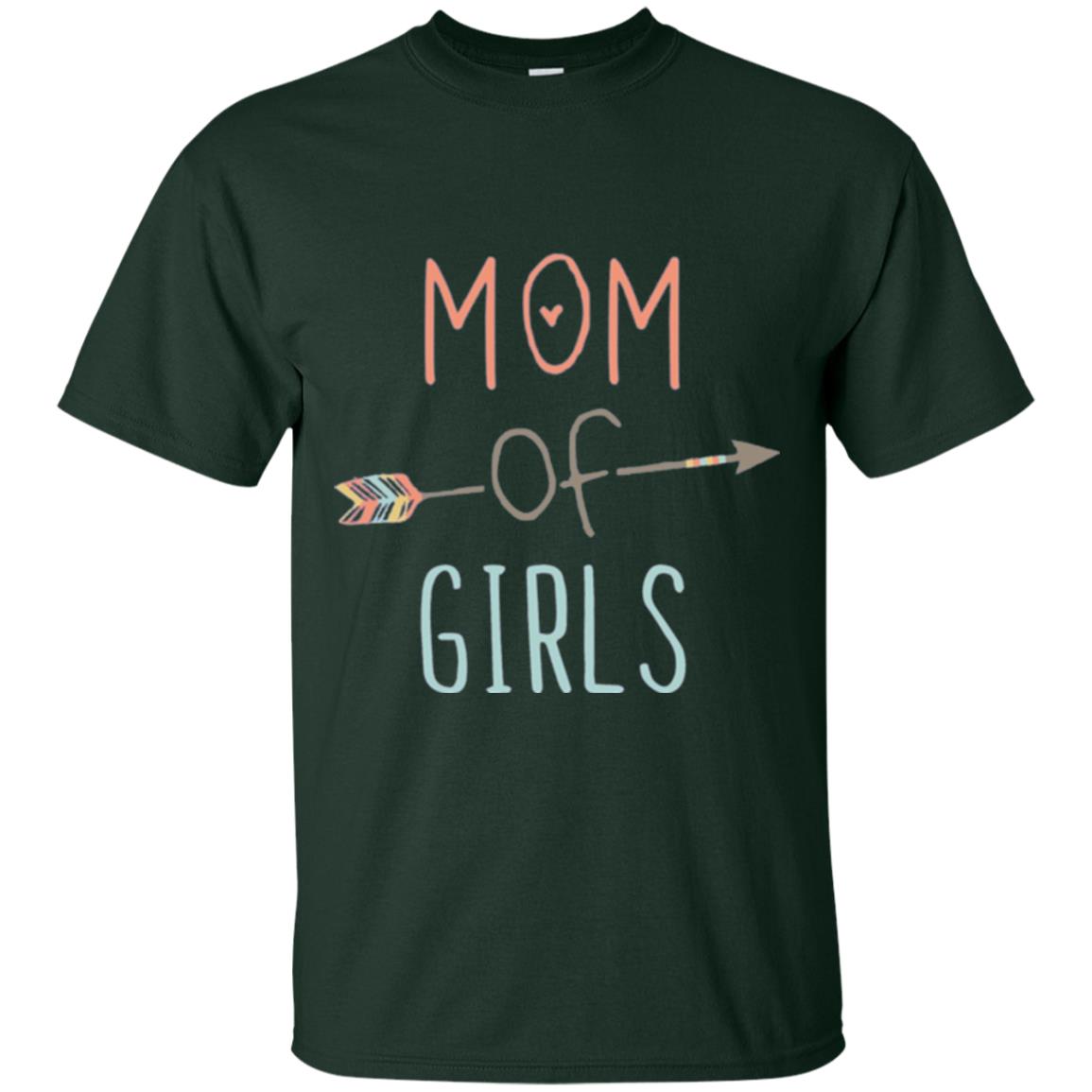 Mommy T-shirt Mom Of Girls Forest Green