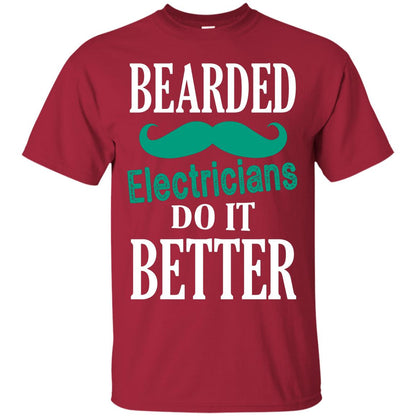 Bearded Electricians Do It Better Best Idea Shirt For Bearded Electricians Cardinal