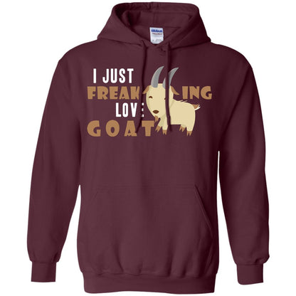 I Just Freaking Love Goat Shirt Maroon