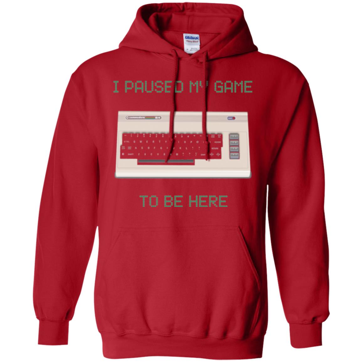 Retro Gamer T-shirt I Paused My Game To Be Here Red