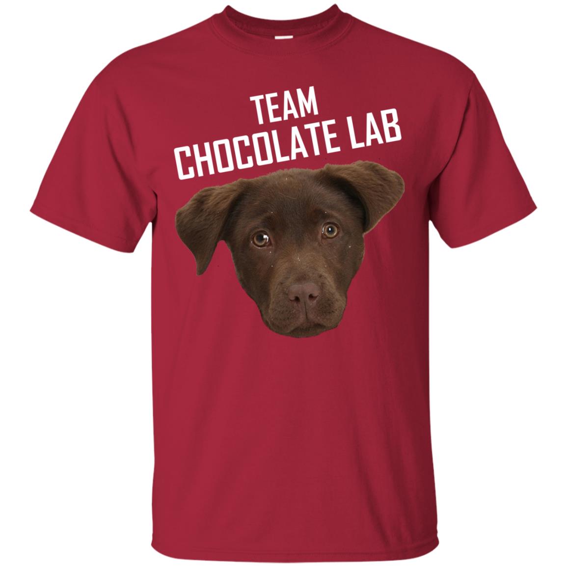 Team Chocolate Lab Labrador Retriever Lover Funny Shirt Cardinal