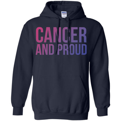 Cancer And Proud Lgbt Gear Bi Flag Gradient Shirt Navy