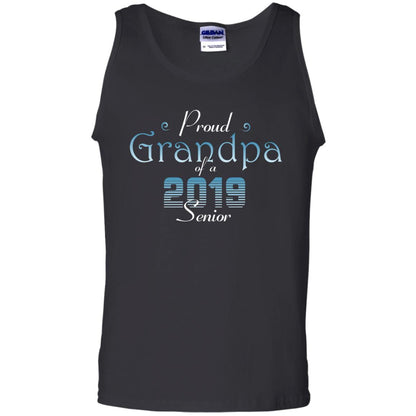 Proud Grandpa Of 2019 Senior Granddad Shirt Black