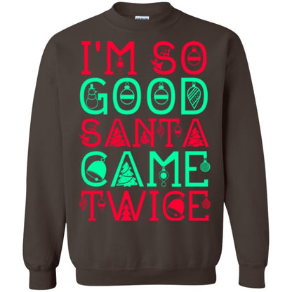 Christmas T-shirt I'm So Good Santa Cam Twice Dark Chocolate
