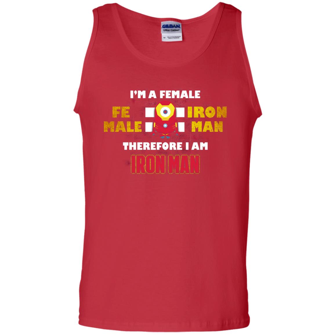 Im A Female Therefore I Am Iron Man Shirt Red