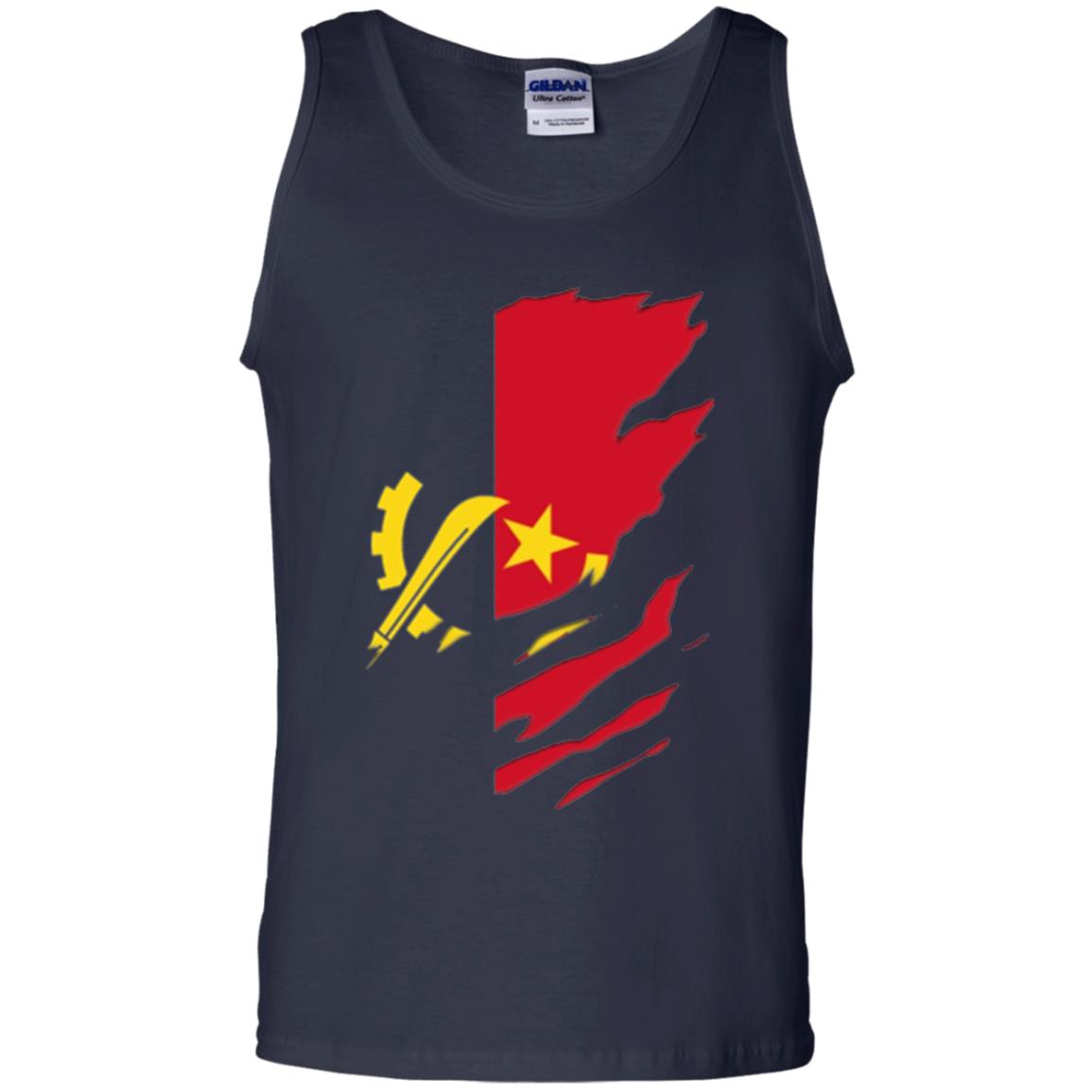 Super Angola Flag T-shirt Navy
