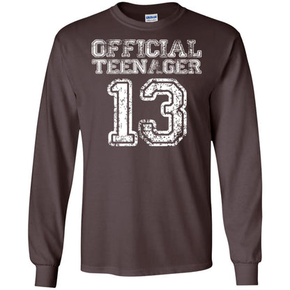 Brithday T-shirt Official Teenager T-shirt Dark Chocolate