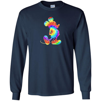 Cartoon T-shirt Tie-dye Mickey Mouse T-shirt Navy