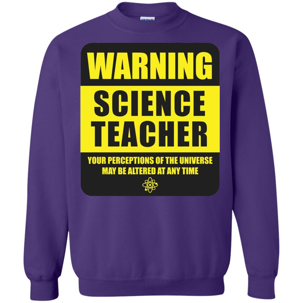 Science Teacher Your Perceptions Of The Universe T-shirt Purple