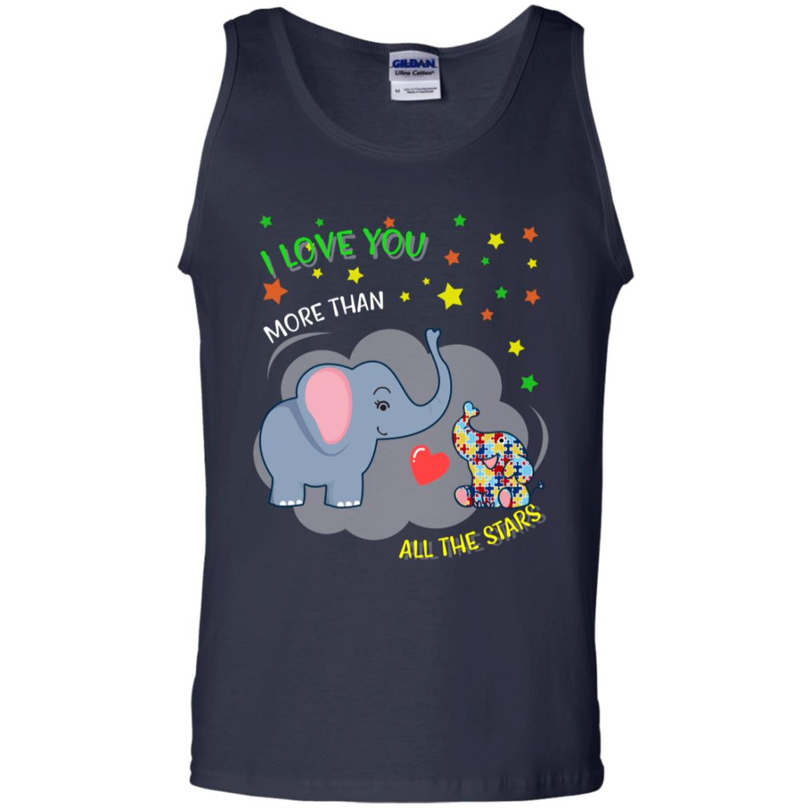 I Love You Morethan All The Stars Autism Awareness Shirt Navy