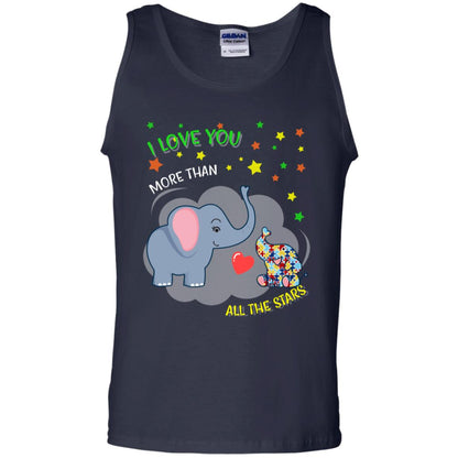 I Love You Morethan All The Stars Autism Awareness Shirt Navy