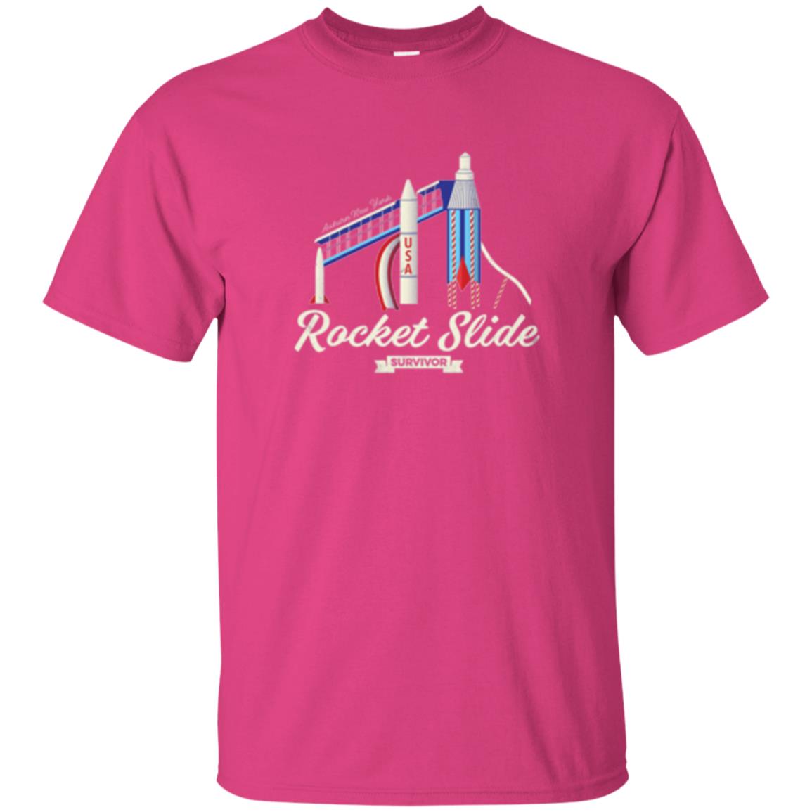 I Survived The Rocket Slide T-shirt Heliconia