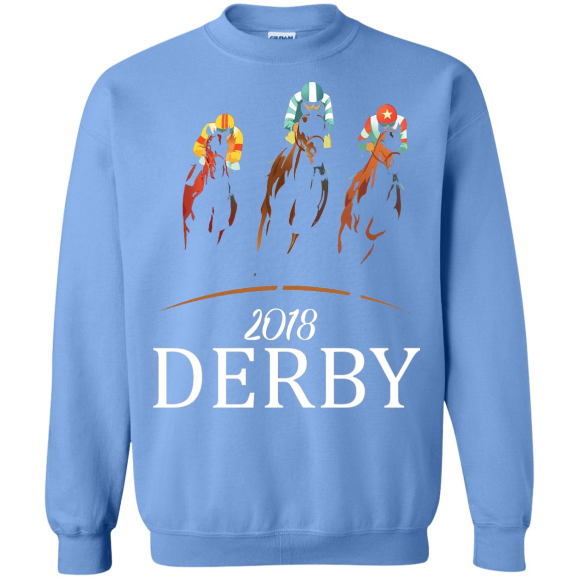 Derby 2018 Jockey Horse Racing T-shirt Carolina Blue