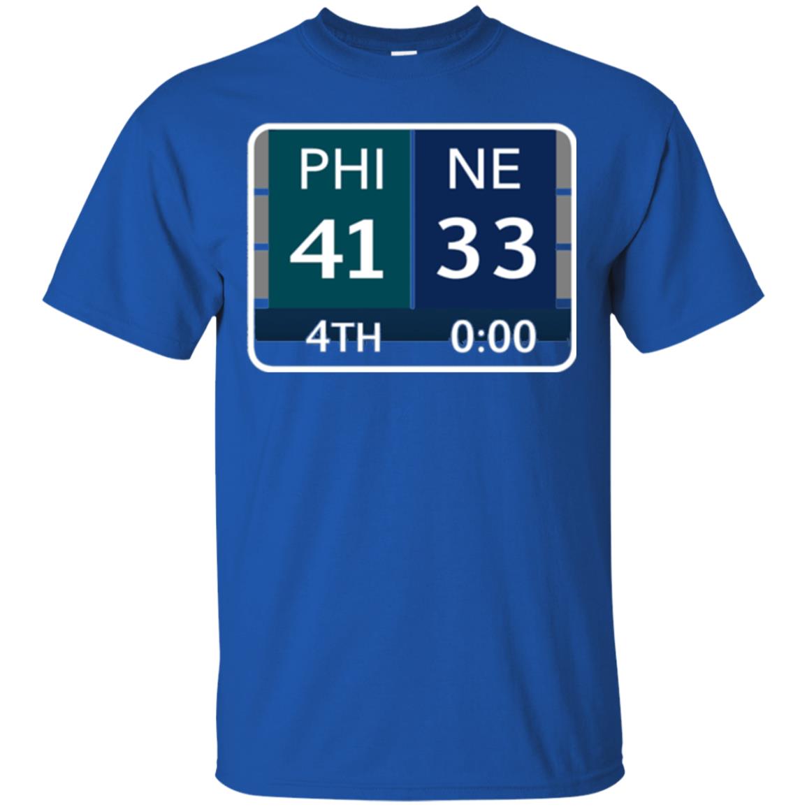 Phi 41 Ne 33 Final Score Football Lover T-shirt Royal