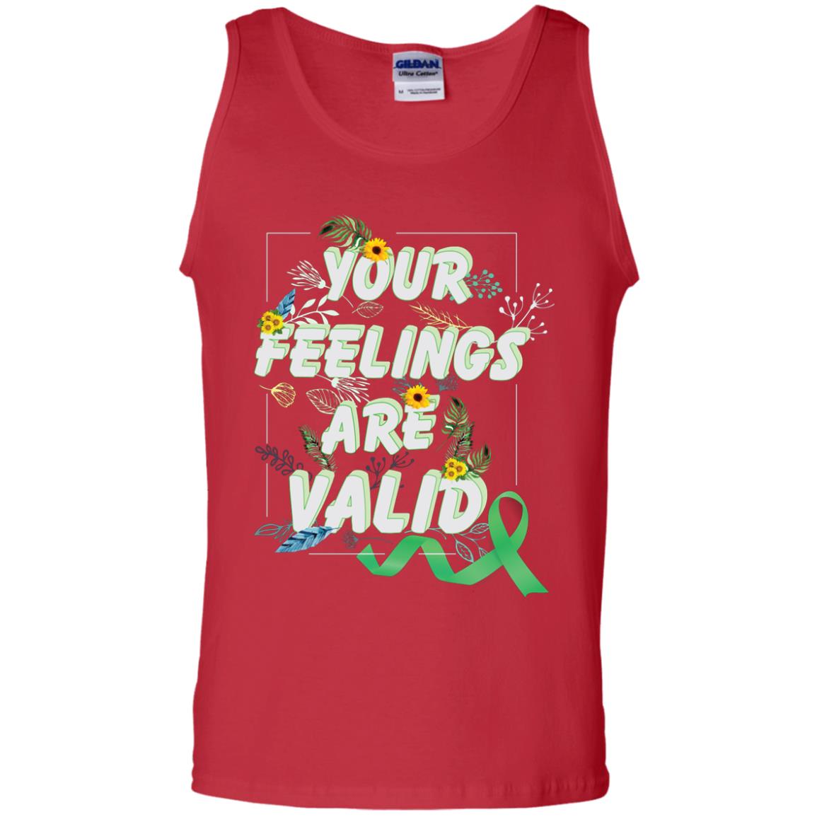Your Feelings Are Valid Mental Health Awareness T-shirt Red