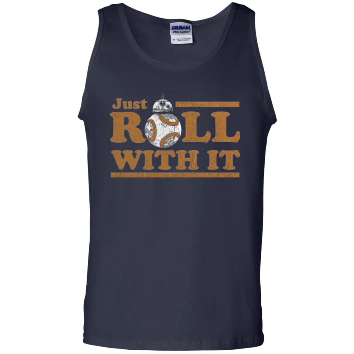 Movie T-shirt Just Roll With You Navy