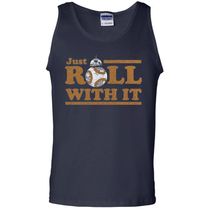 Movie T-shirt Just Roll With You Navy