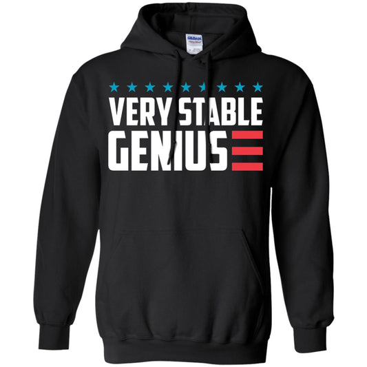Funny Political T-shirt Very Stable Genius Black