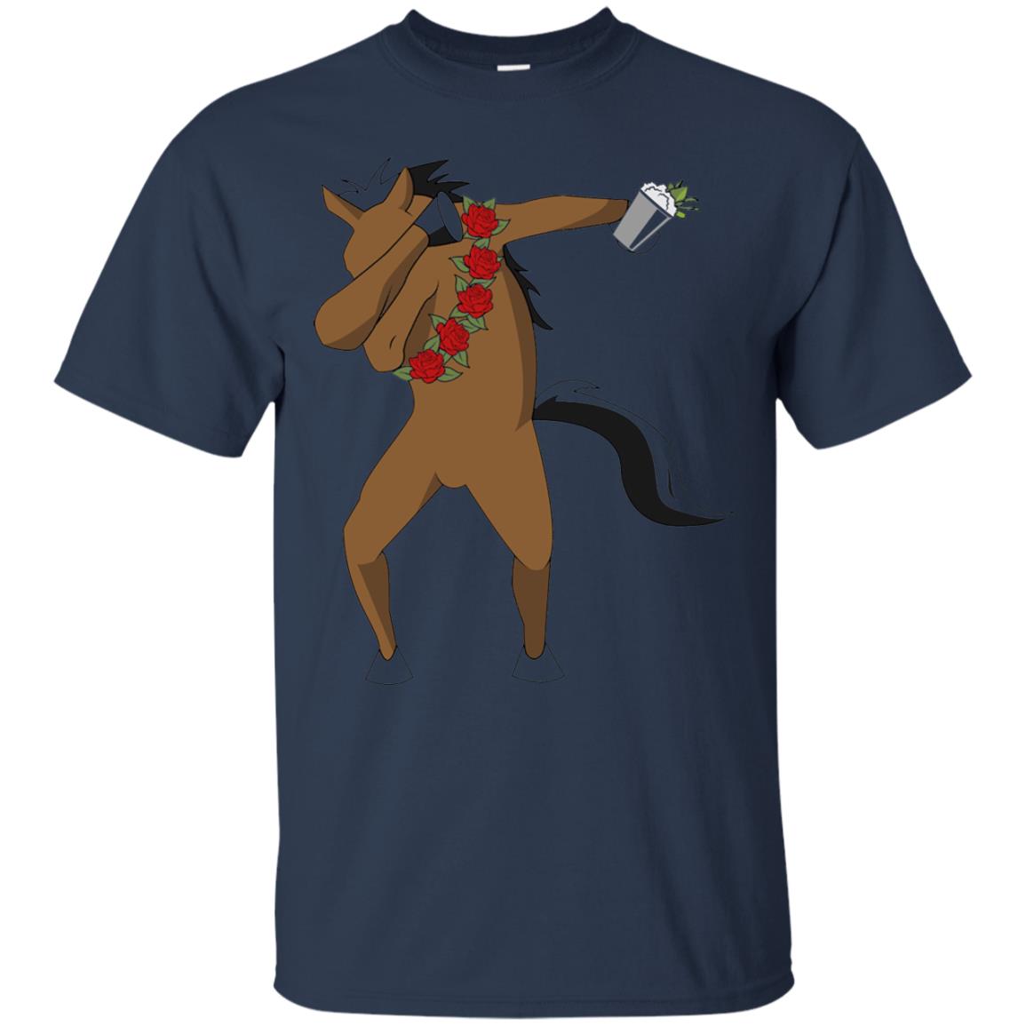 Derby Party 2018 Funny Dabbing Horse Shirt Navy