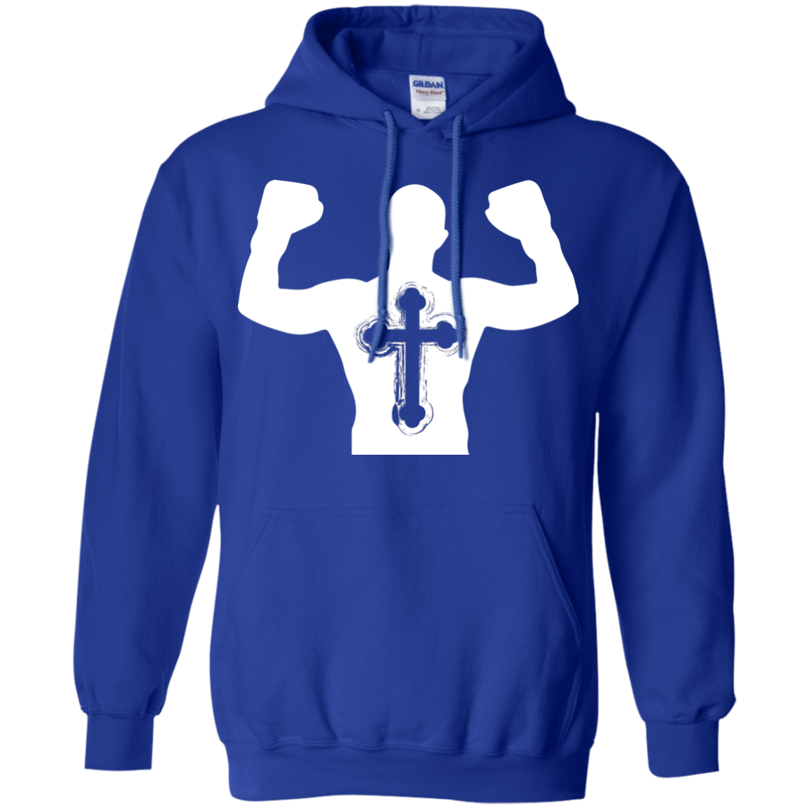 Christian Gym Exercise Workout T-shirt Royal