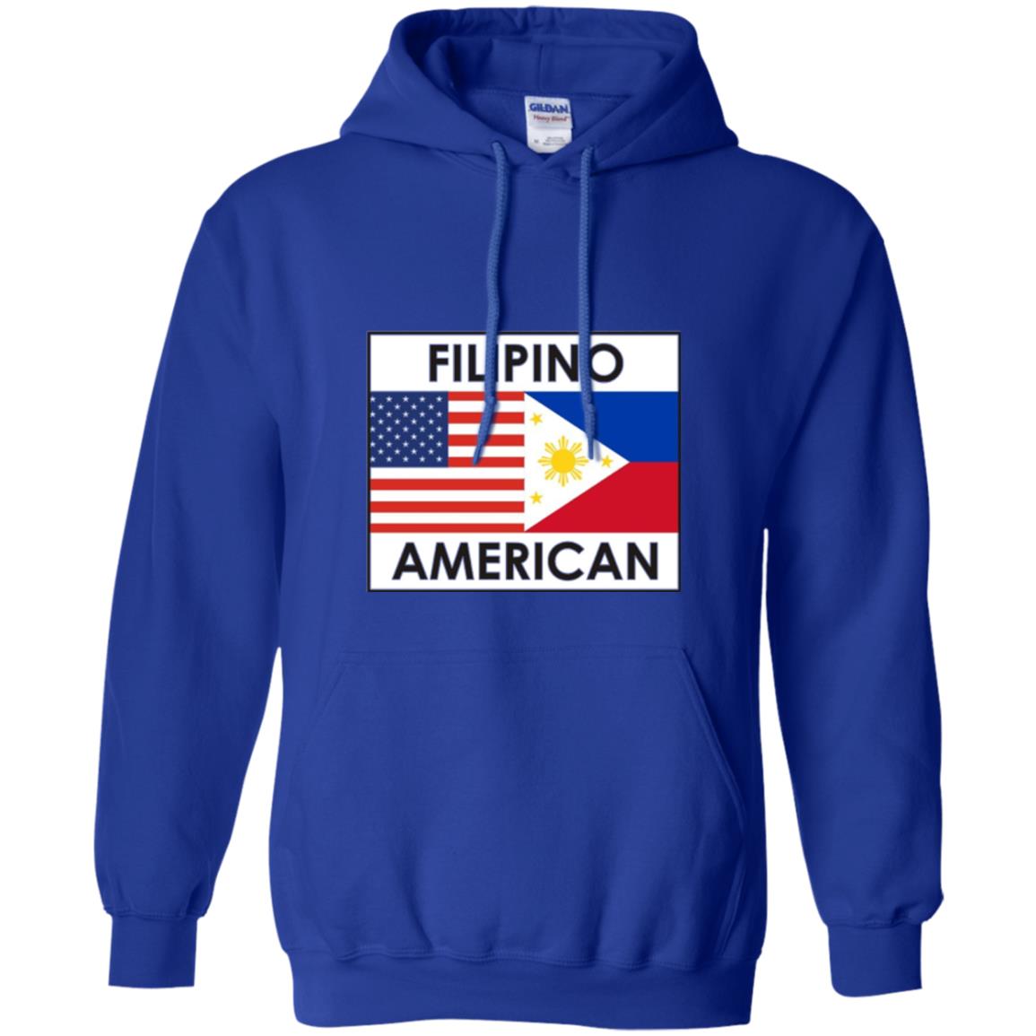 Filipino American T-shirt Philippines Usa Flags Royal