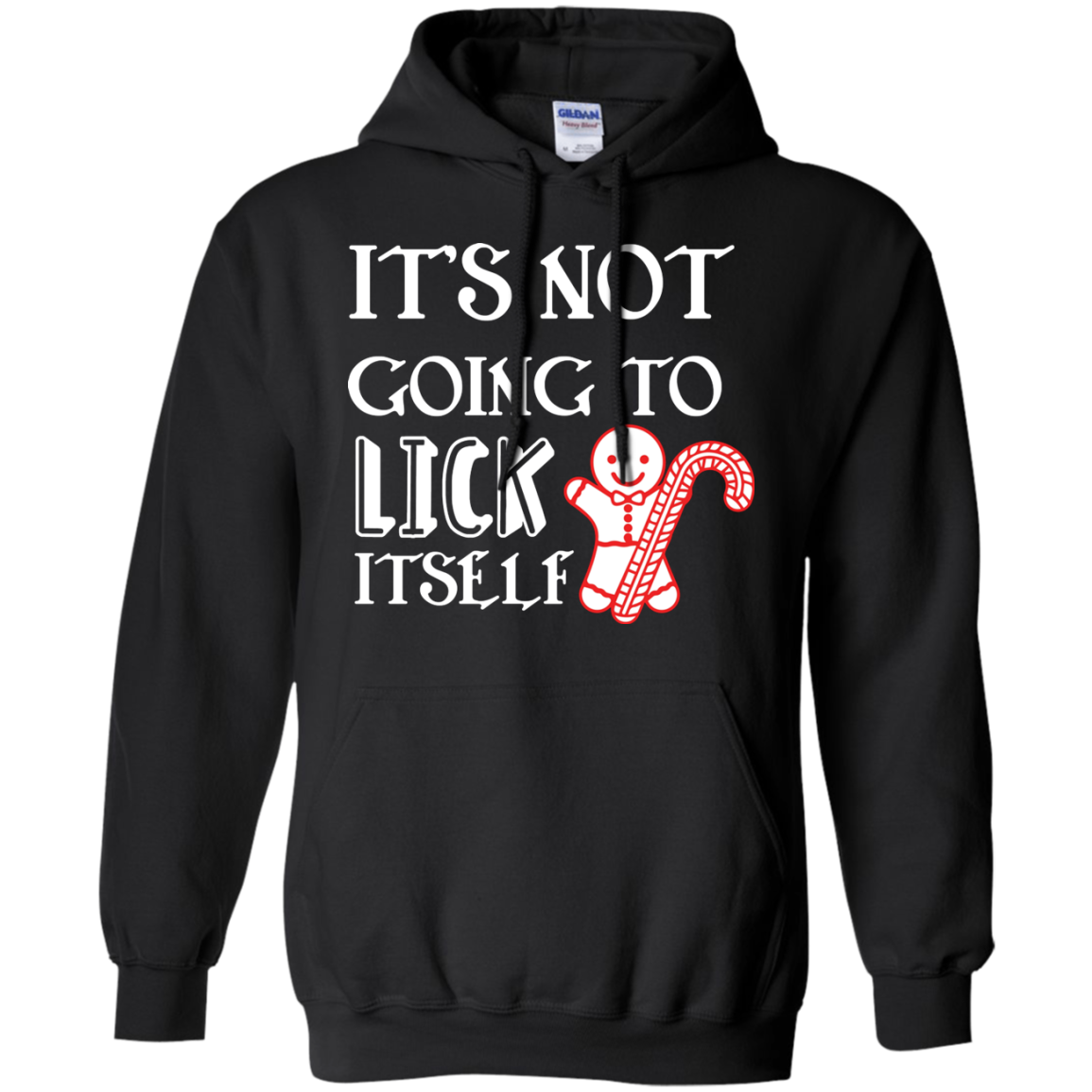 Christmas T-Shirt It's Not Going To Lick Itself Black