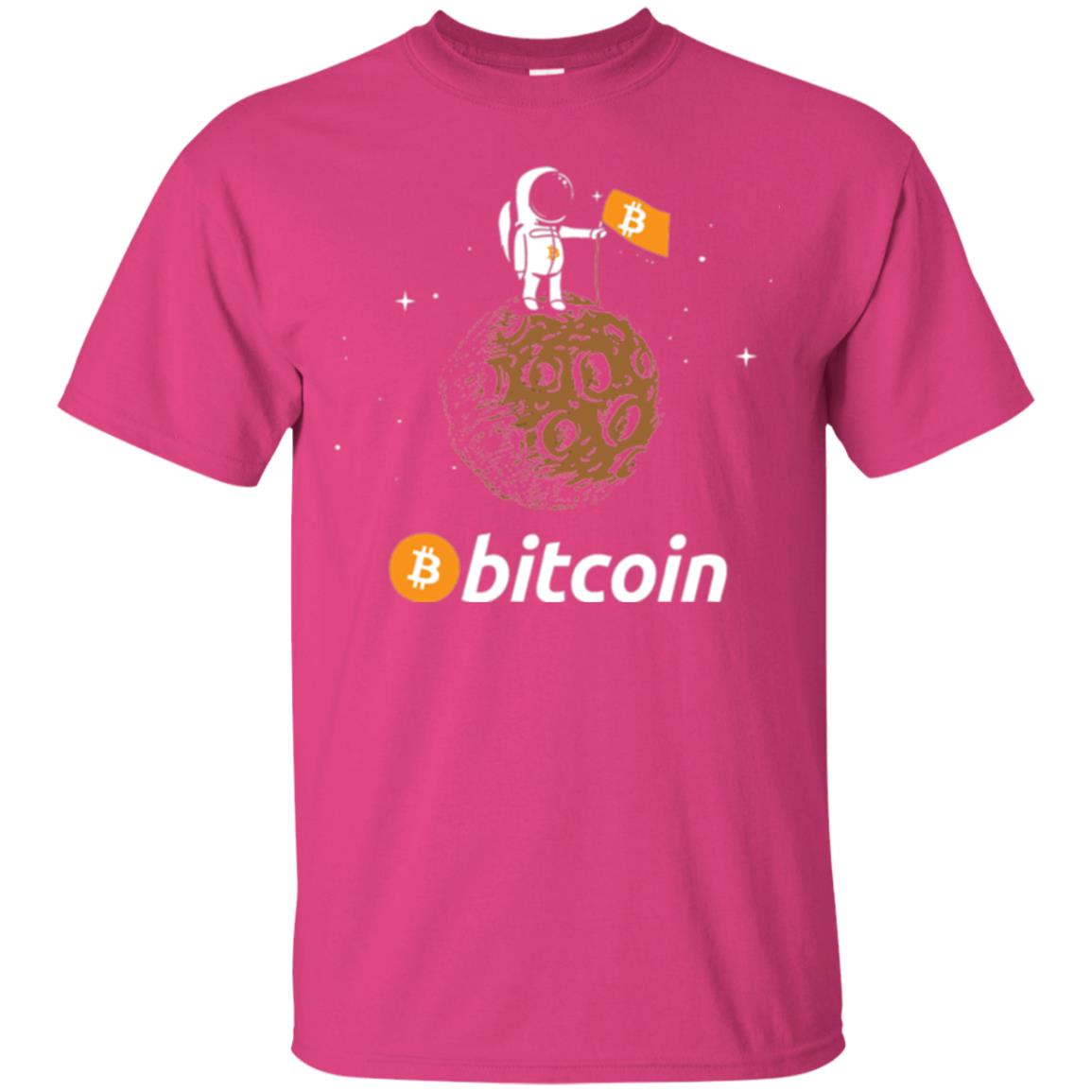Bitcoin T-shirt Featuring Astronaut Heliconia