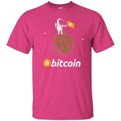 Bitcoin T-shirt Featuring Astronaut Heliconia