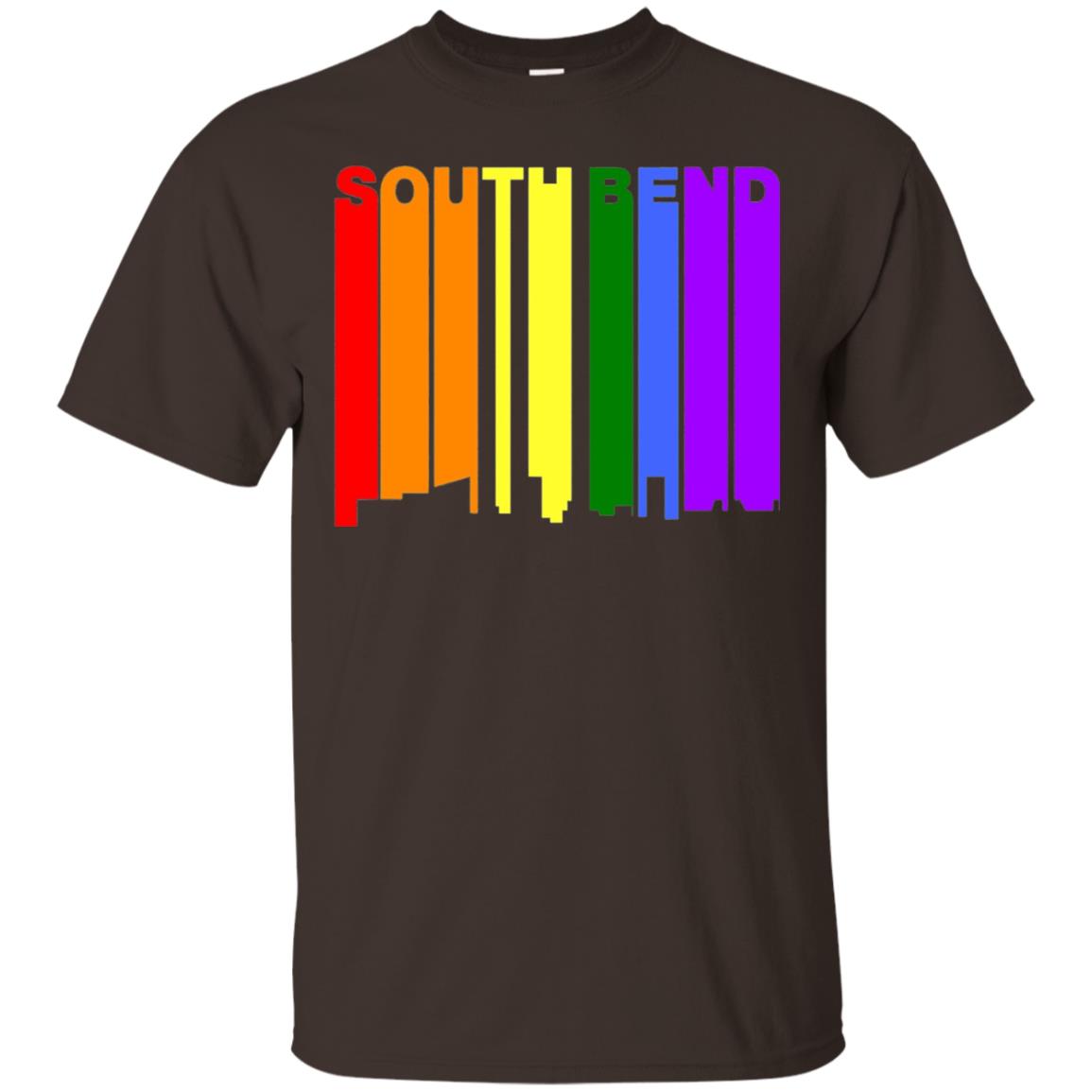 Lgbt T-shirt South Bend Indiana Dark Chocolate
