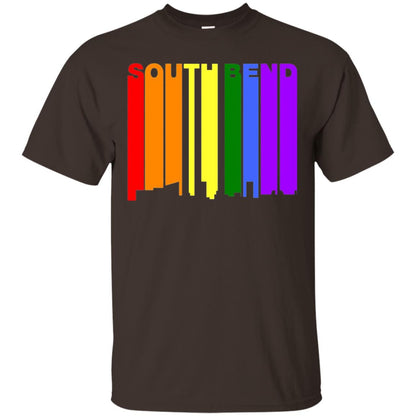 Lgbt T-shirt South Bend Indiana Dark Chocolate