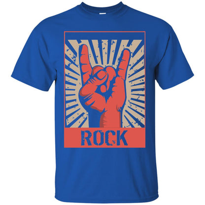Vintage Rock Concert Band Poster 70s 80s Retro T-shirt Royal