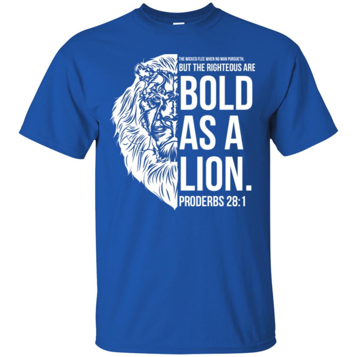 Christian T-shirt Bold As A Lion T-shirt Royal