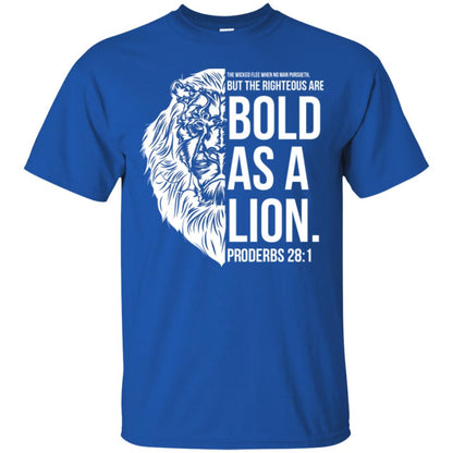 Christian T-shirt Bold As A Lion T-shirt Royal
