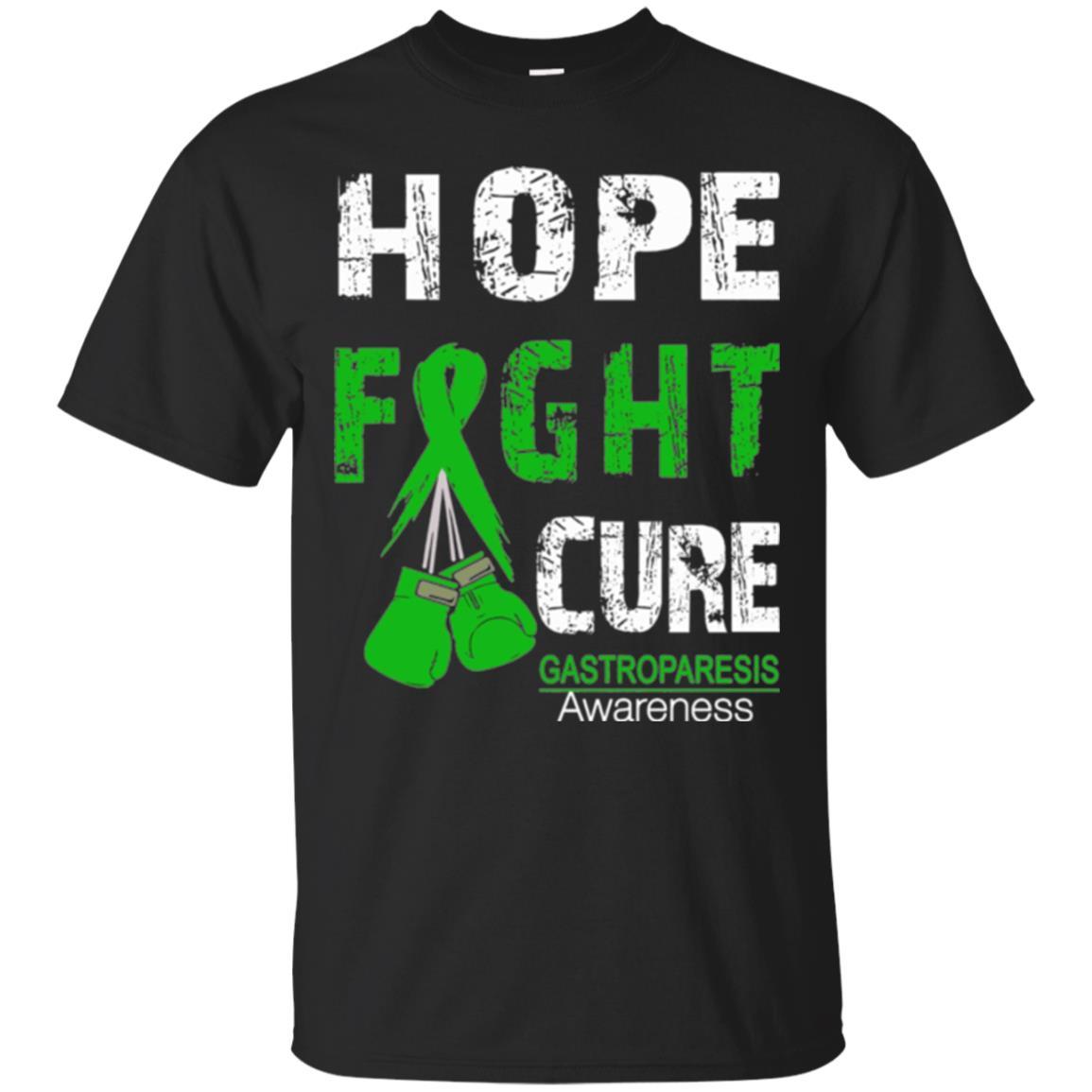 Gastroparesis Awareness T-shirt Hope Fight Cure Gastroparesis Awareness Black