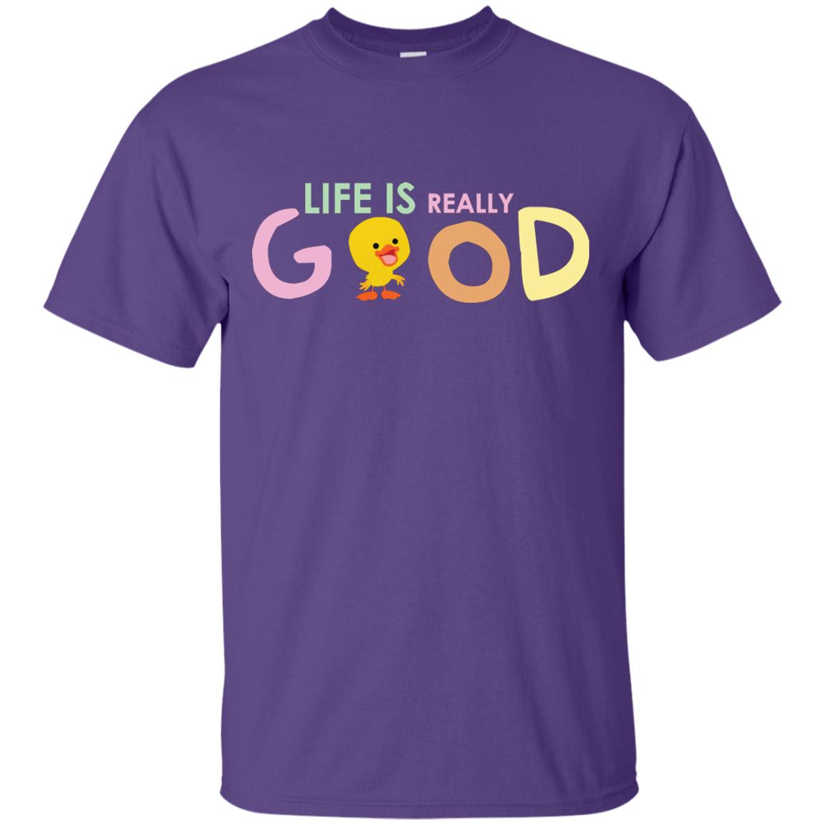 Life Is Really Good With My Cute Duck T-shirt Purple