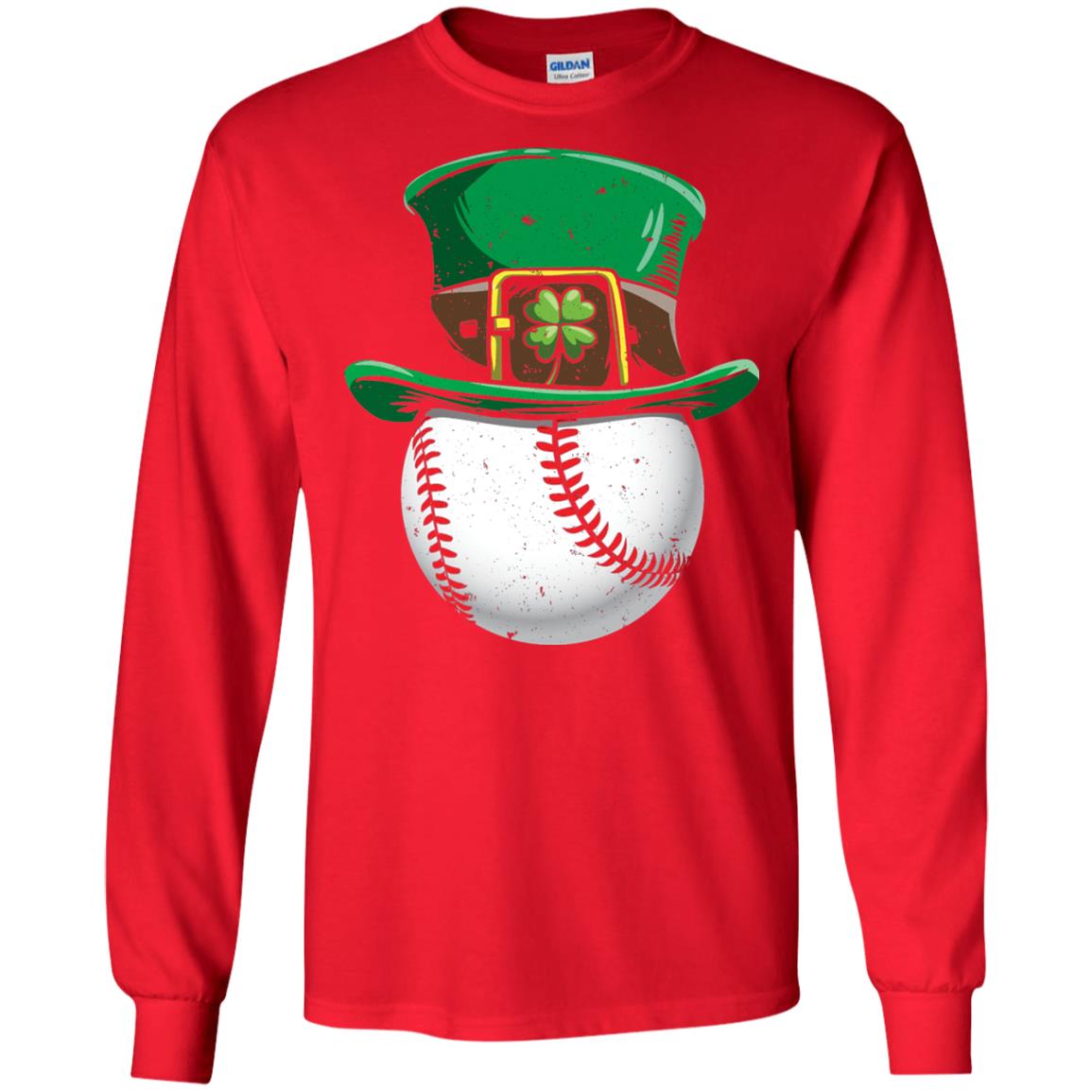 Leprechaun St. Patrick_s Day Baseball Ball T-shirt Red