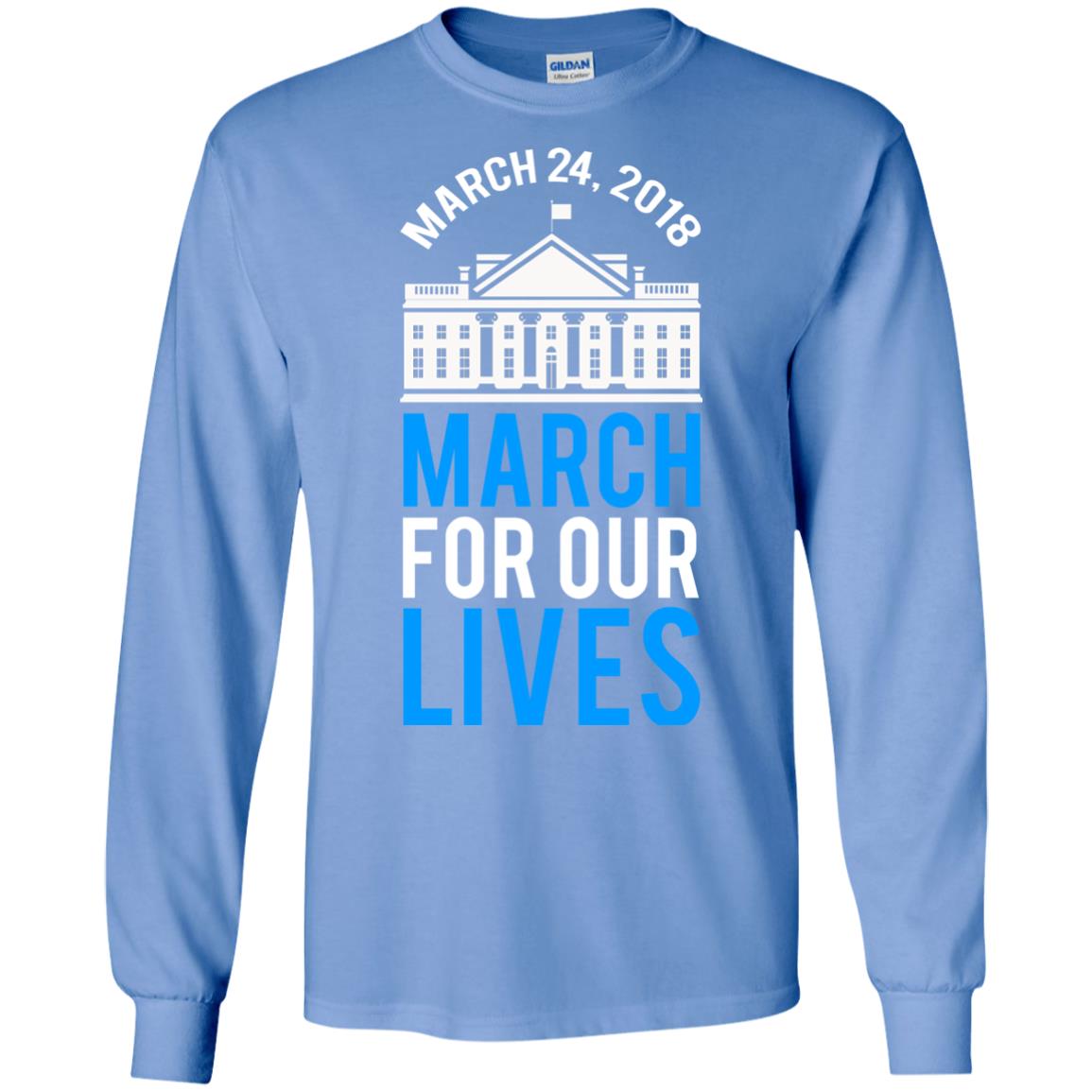 March For Our Lives March 24 2018 T-shirt Carolina Blue
