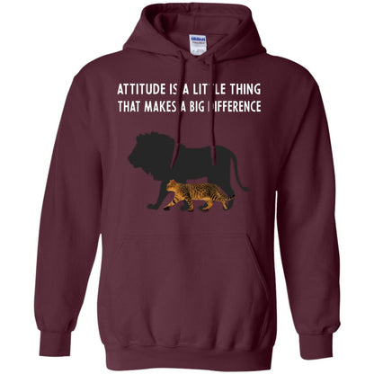 Attitude Is Little Thing That Make A Big Difference Best Quote Shirt Maroon
