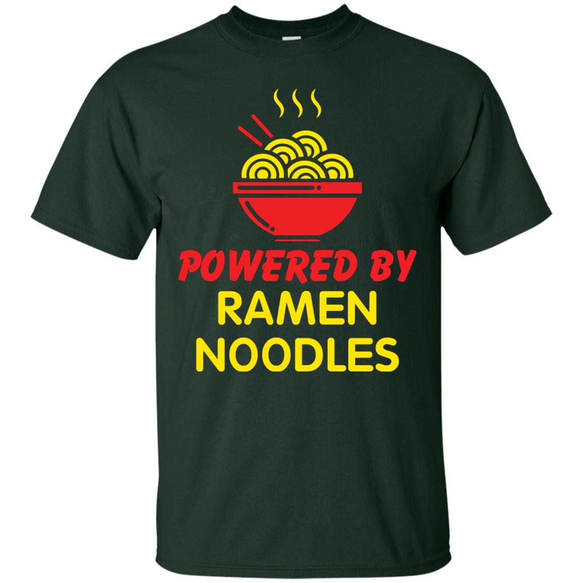 Powered By Ramen Noodles Gift Shirt For Ramen Lover Forest