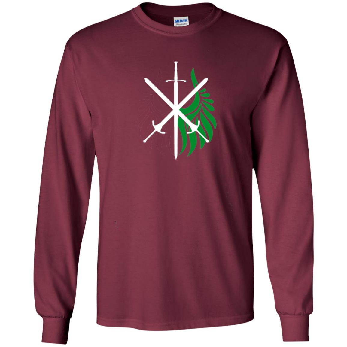 Battle Wings Of Medieval Victory T-shirt Maroon