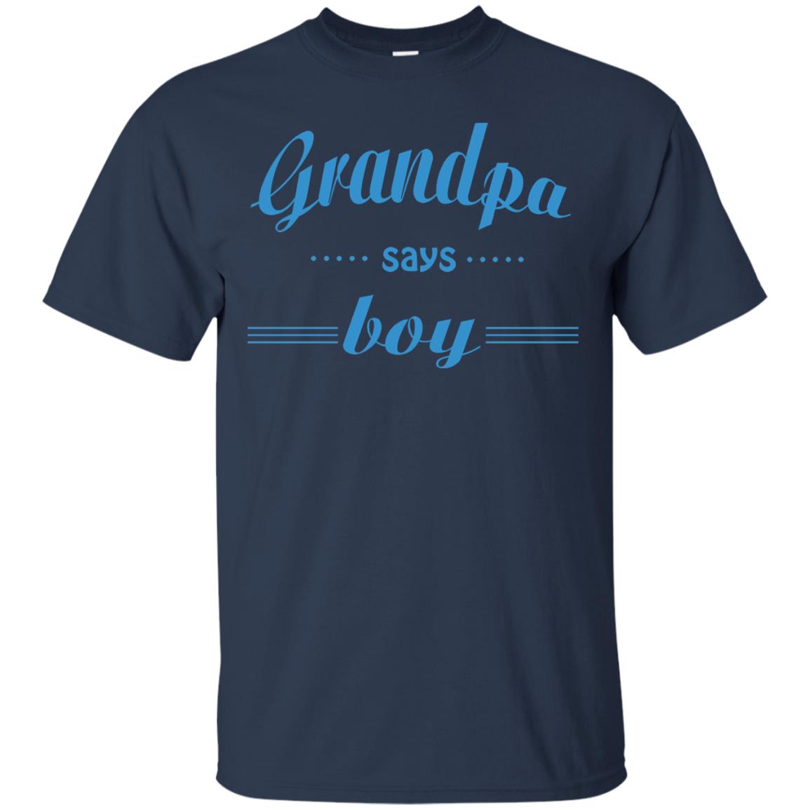 Grandpa Say Boy Shirt Navy