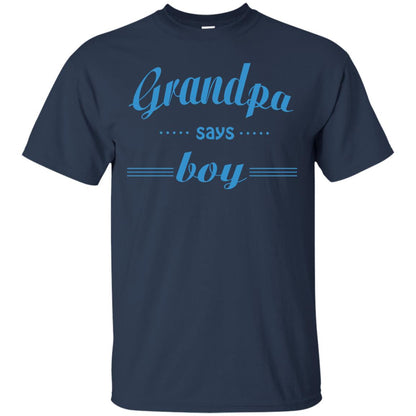 Grandpa Say Boy Shirt Navy