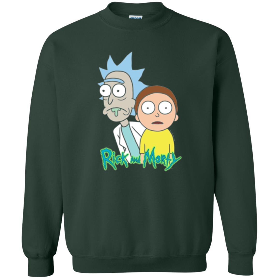 Film T-shirt Rick And Morty Stunned Forest Green
