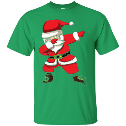 Christmas T-shirt Dabbing Santa Christmas T-shirt Irish Green