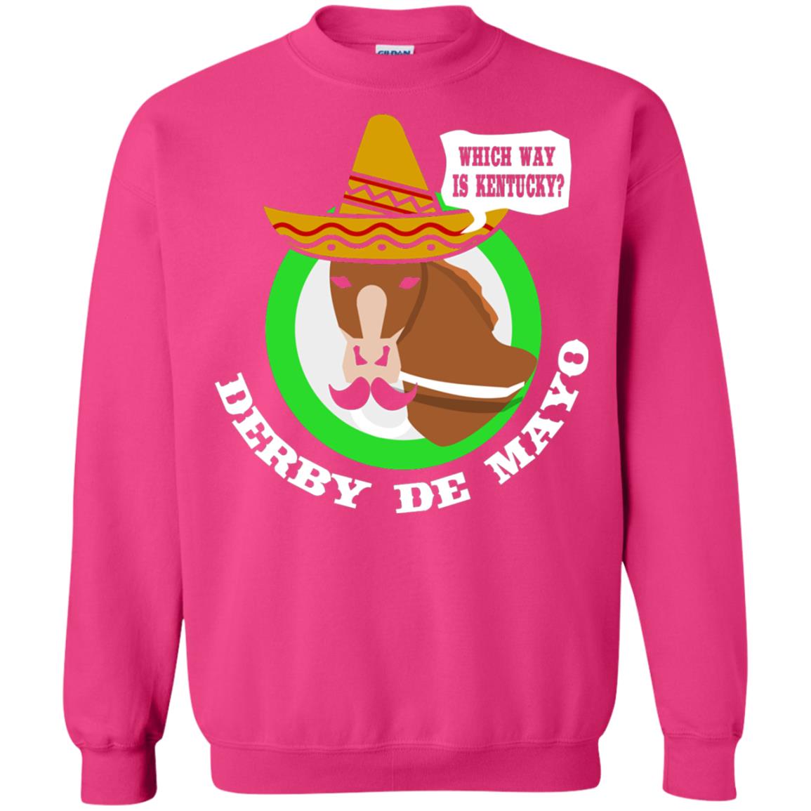 Derby De Mayo Kentucky Sombrero Mexican Horse Race T-shirt Heliconia